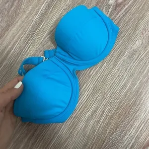 FOREVER 21 Blue Bikini Top thumbnail 3