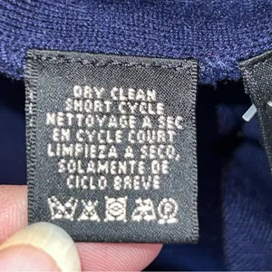 Ralph Lauren Black Label Classic Navy Wool Blend Professional/Classic Dress-Sz L thumbnail 10
