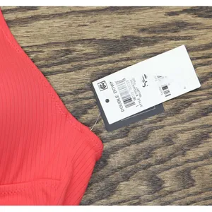 NWT Bar III Womens V-Wire Plunge-Neck One Piece Swimsuit Bright Rose Pink S thumbnail 4