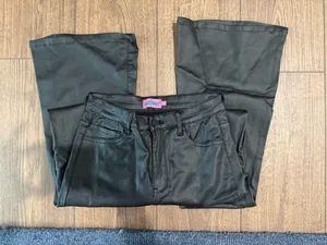 Edikted Leather Pants Flare thumbnail 1