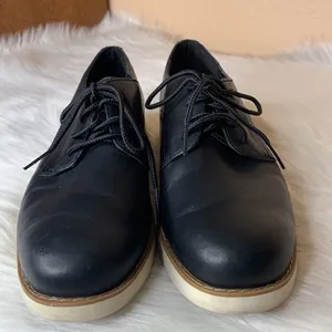 Timberland Black Leather Sensorflex Lakeville Oxford Shoes Size 7 thumbnail 3