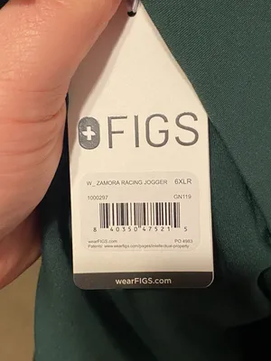 New‎ NWT FIGS Women's Zamora Jogger Scrub Pants Forest Green Size 6XL 27" Inseam thumbnail 4