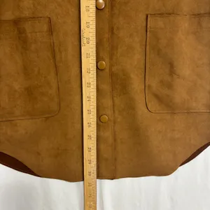 Well Worn Shacket Womens S Brown Faux Suede Snap‎ Buttons Chic Casual Minimalist thumbnail 9