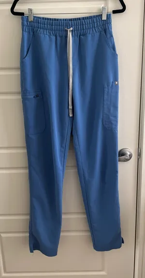 FIGS Blue Scrub Pants Small thumbnail 1