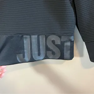 ✨ Nike‎ Women’s Black Just Do It Crewneck Sweatshirt XS thumbnail 4