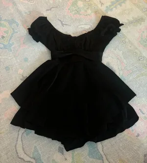 Dillard's Black Flowy Romper thumbnail 1