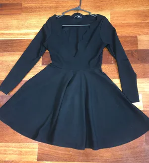 Boohoo Long Sleeve Black Dress thumbnail 1