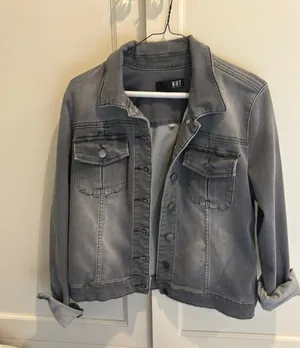 Kut From The Kloth Gray Wash Denim Jacket thumbnail 1