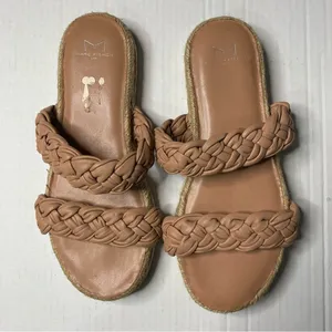 MARC FISHER Jaime Braided Flat Espadrille Slip On Sandals Size 8 thumbnail 3