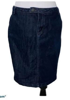 Zara‎ womens denim pencil skirt size 10 thumbnail 1