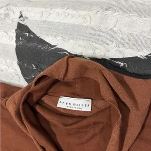 Bryn Walker Tunic Brown Sweater Top L Oversize Bamboo Organic Cotton Lagenlook thumbnail 3