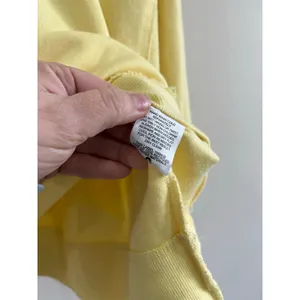 Pink Rose Yellow V Neck Sweater S Soft Relaxed Cozy‎ Lived In Casual Chic thumbnail 6