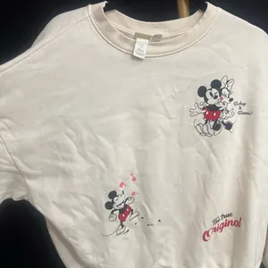 H&M Disney Sweatshirt Fleece Top Mickey Minnie Mouse Medium thumbnail 1