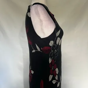 Vtg Y2K Maggy London 100% Silk Dress Sz 12 Asymmetric Maxi Goth Romantic Sheer thumbnail 13
