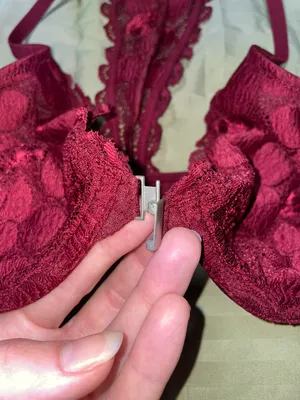 lace red racer back bra Size 34 C thumbnail 4