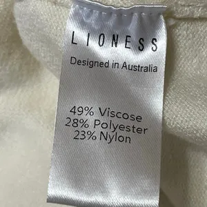 Lioness Women's Cream Sleeveless Knit Pocket Button Down Cardigan Sweater Top M thumbnail 5
