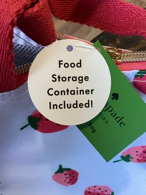 kate spade Strawberry Lunch Tote with Clear Storage Container thumbnail 9