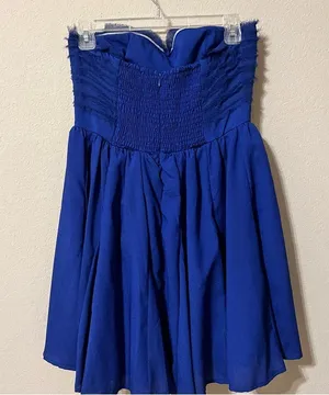 Do & Be Royal Blue Strapless Full Dress thumbnail 4