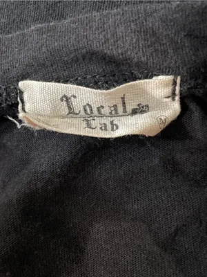 Local Lab “Life Is Good” Women’s Black Graphic Crop Top thumbnail 3