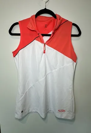 EP New York Sleeveless Color Blocked Zip Mock Golf Shirt Size M thumbnail 1
