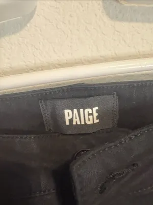 NWT Anthropologie purchase PAIGE Black Marlow skimmer Flare Jeans for Women thumbnail 4