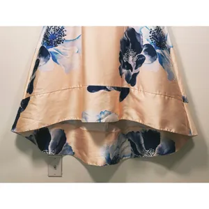 Women's Floral Off Shoulder Satin Midi Dress Size 10 Pink Wedding Guest Cocktail thumbnail 11