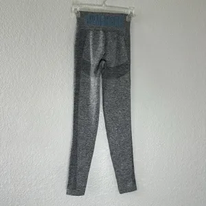 Gymshark Womens Gray Flex High Waisted Seamless Leggings XS Gym‎ Athletic thumbnail 4
