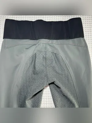 DOVER SADDLERY Riding Breeches 32 Gray Full Seat Equestrian Tights Stretch thumbnail 8