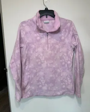 Columbia Sportswear Company Fleece Pullover Size M Purple Tie Dye thumbnail 1