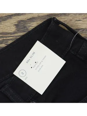 NWT Universal Thread Mid-Rise 80's Slim Straight Ankle Jeans 94627412 Black 2 thumbnail 8