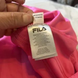Fila Pink Tennis Skort Womens Medium Built-in Shorts Navy‎ White Side Stripes thumbnail 11