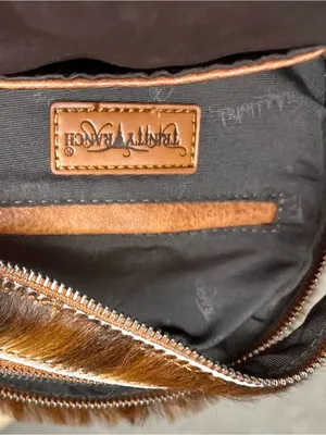 Trinity Ranch Montana West Hair-On Cowhide Backpack Purse + Card Holder RARE thumbnail 7