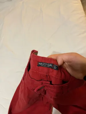 Nasty Gal Red Jeans  thumbnail 3