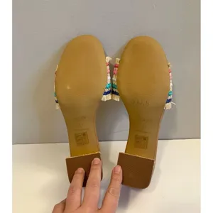 J.Crew Factory Woven Mule Heels Size 11 thumbnail 6