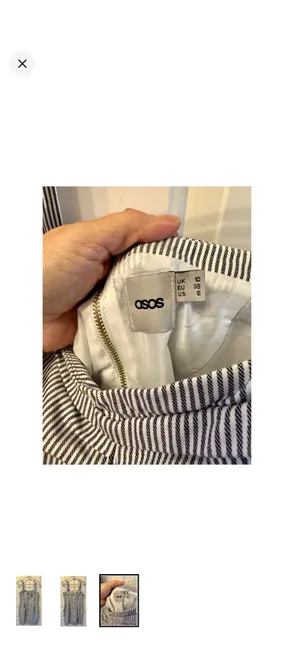 ASOS Mini Denim Dress thumbnail 3
