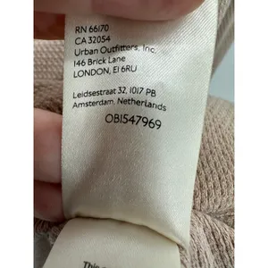Free People We The Free Anakin Thermal Top Women Sz M Brown Tan Collar Casual‎ thumbnail 9