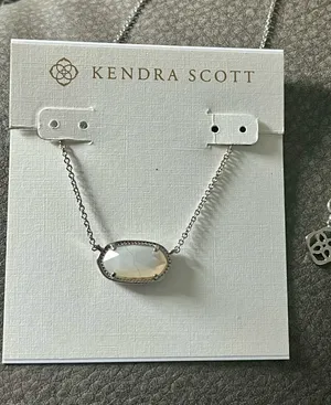 Kendra Scott Mother of pearl silver necklace thumbnail 2