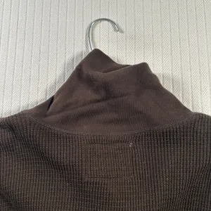 Lauren Ralph Lauren Women’s XL Brown Waffle Knit Thermal Shawl Collar Pullover thumbnail 13