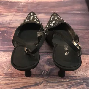 Metaphor sz 9 black w/ sequins women shoes thumbnail 4