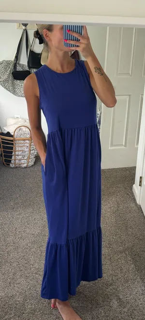 Blue maxi dress thumbnail 1