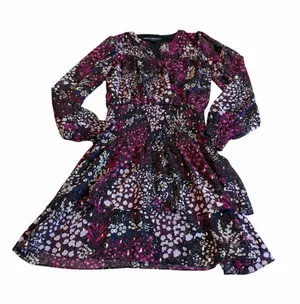 White House | Black Market long sleeve floral mini dress thumbnail 1