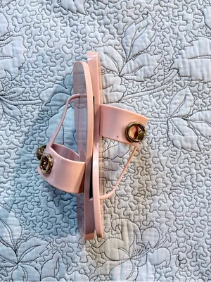 Jeffrey Campbell A Lil Bit Jelly Thong Sandal Blush Pink Size 7💛 thumbnail 5