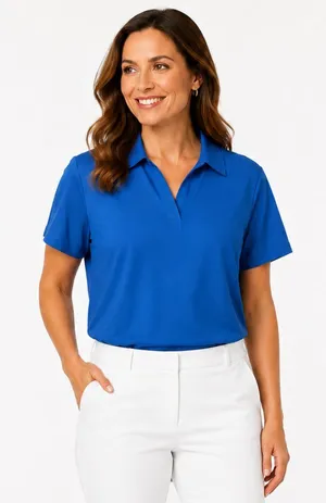 NWT Blue UPF Moisture Wicking Golf Polo Shirt Women’s XL thumbnail 1