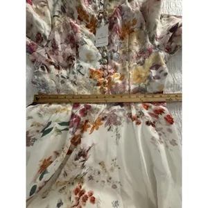 Miss Rosier Bianca Floral-Print Mini Dress Size Medium Floral A-line Vintage thumbnail 8