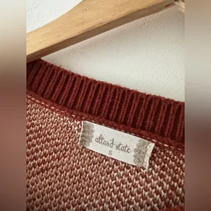 Altar’d State Brown Groovy Retro Style Andie‎ Oversized Sweater thumbnail 5