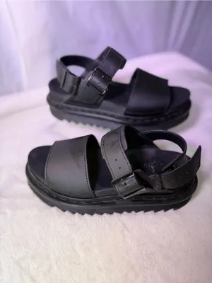 Dr. Martens Black Chunky Platform Leather Sandals - Women thumbnail 2