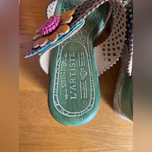 NWOT -36EU - L'ARTISTE Virgie 5.5-6/36EU Floral Platform Espadrille Sandals thumbnail 3
