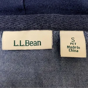 L.L Bean Women’s Outdoors Blue Pullover Hooded Sweatshirt, Sz Small thumbnail 9