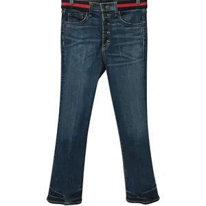 Veronica Beard Caroline 10" Cropped Baby‎ Boot High Rise Blue Tidal Wash Size 28 thumbnail 2