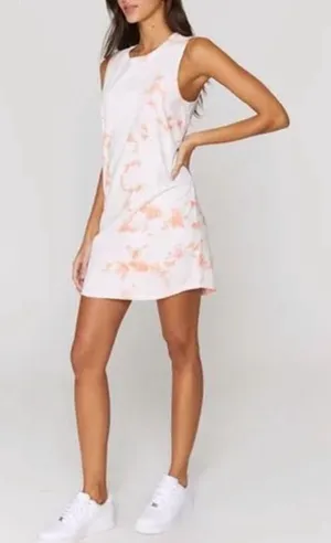 🔥🔥5 for $25🔥🔥 Spiritual Gangster white peach tie dye mini tank dress size xl thumbnail 1